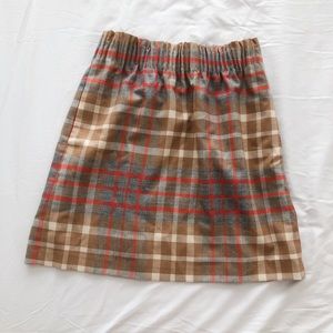 J. Crew Plaid Mini Skirt